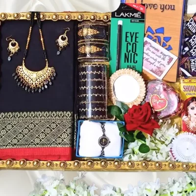 black arrong cotton saree.